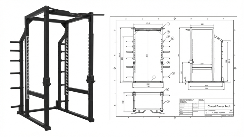 Professional squat rack